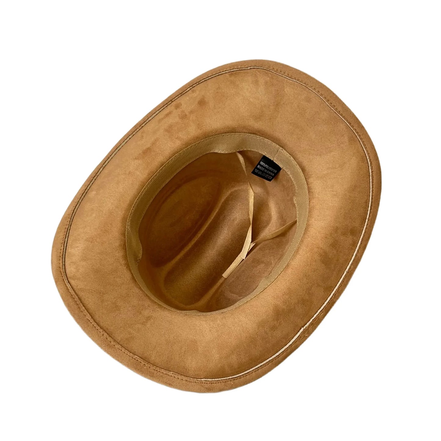 Cowboy Hat With Embellished Band Wide Brim