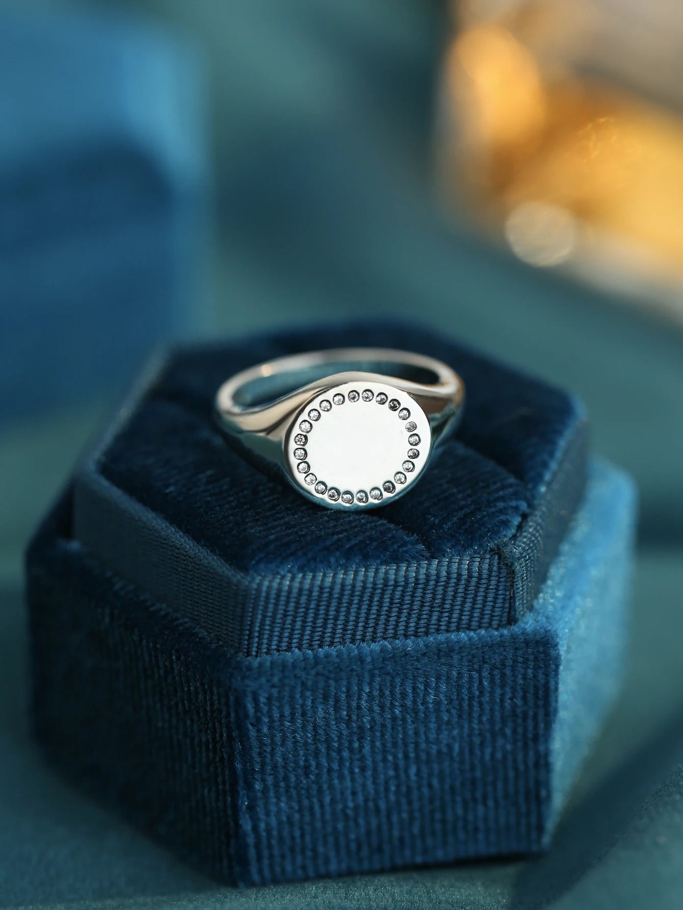 925 Sterling Silver Moissanite Ring