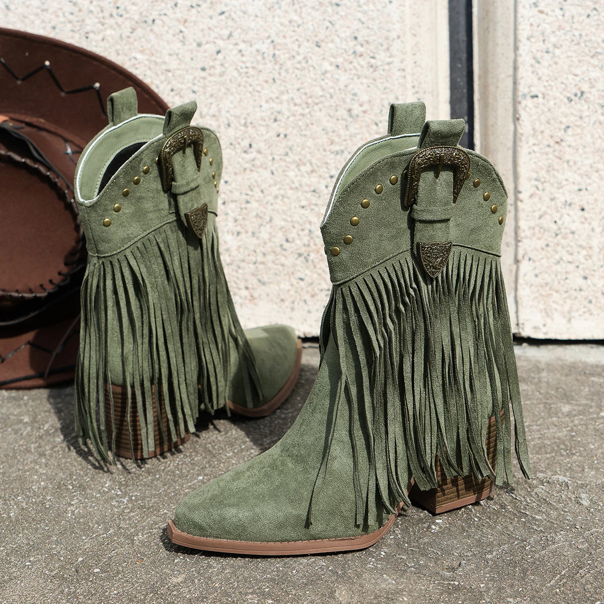 Boots Cowboy Western With Tassel