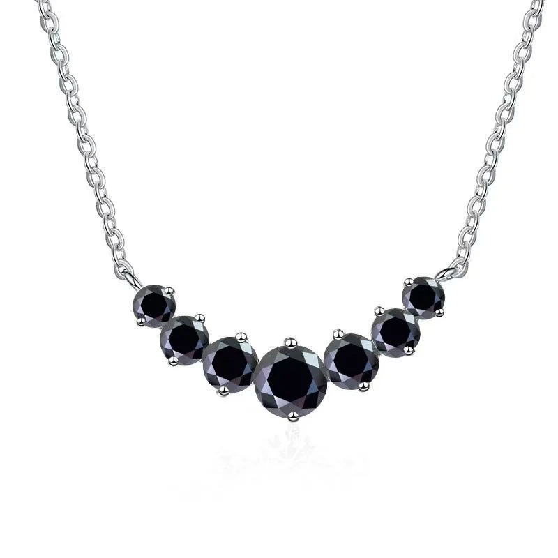 Moissanite Necklace 925 Sterling Silver Jewelry Gift For Engagement