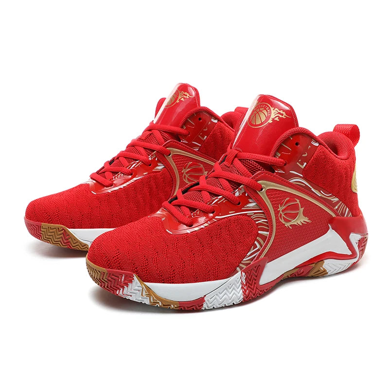 Mens Basketball Shoes Lightweight Breathable Anti Slip