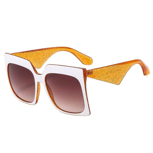 Gifansee Two Tone Frame Square Sunglasses Women UV400