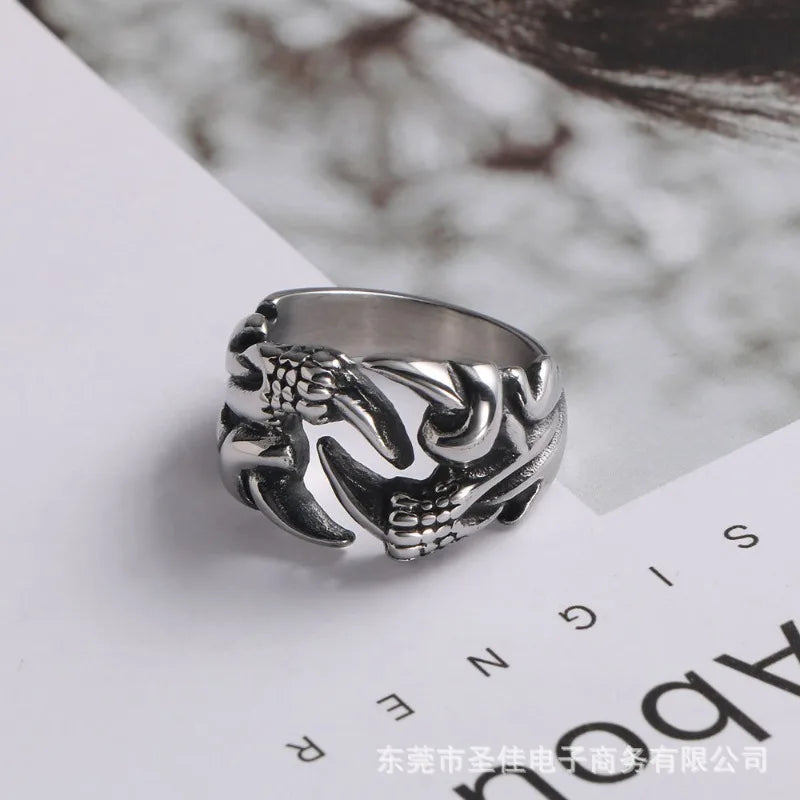 Dragon Claw Titanium Ring