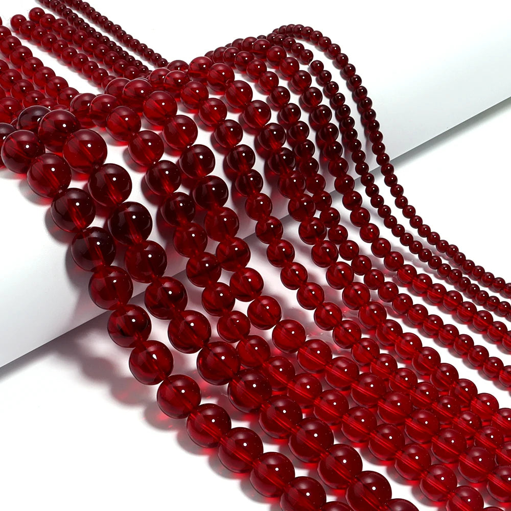 Glass Round Spacer Beads For Jewelry Making Charms And Accessories