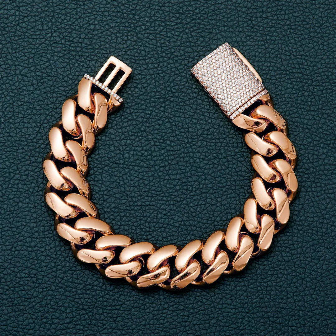 Necklace Iced CZ Box Clasp