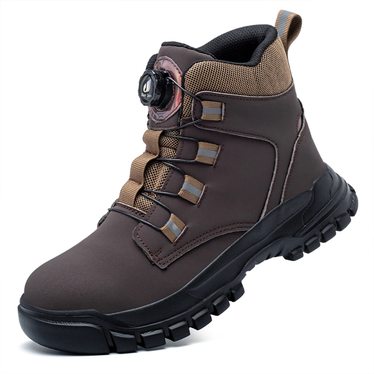 Safety Boots Men Indestructible Steel Toe Work Shoes