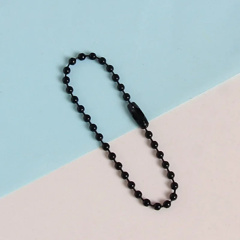 Metal Alloy Ball Bead Chains For Keychains And Jewelry Making