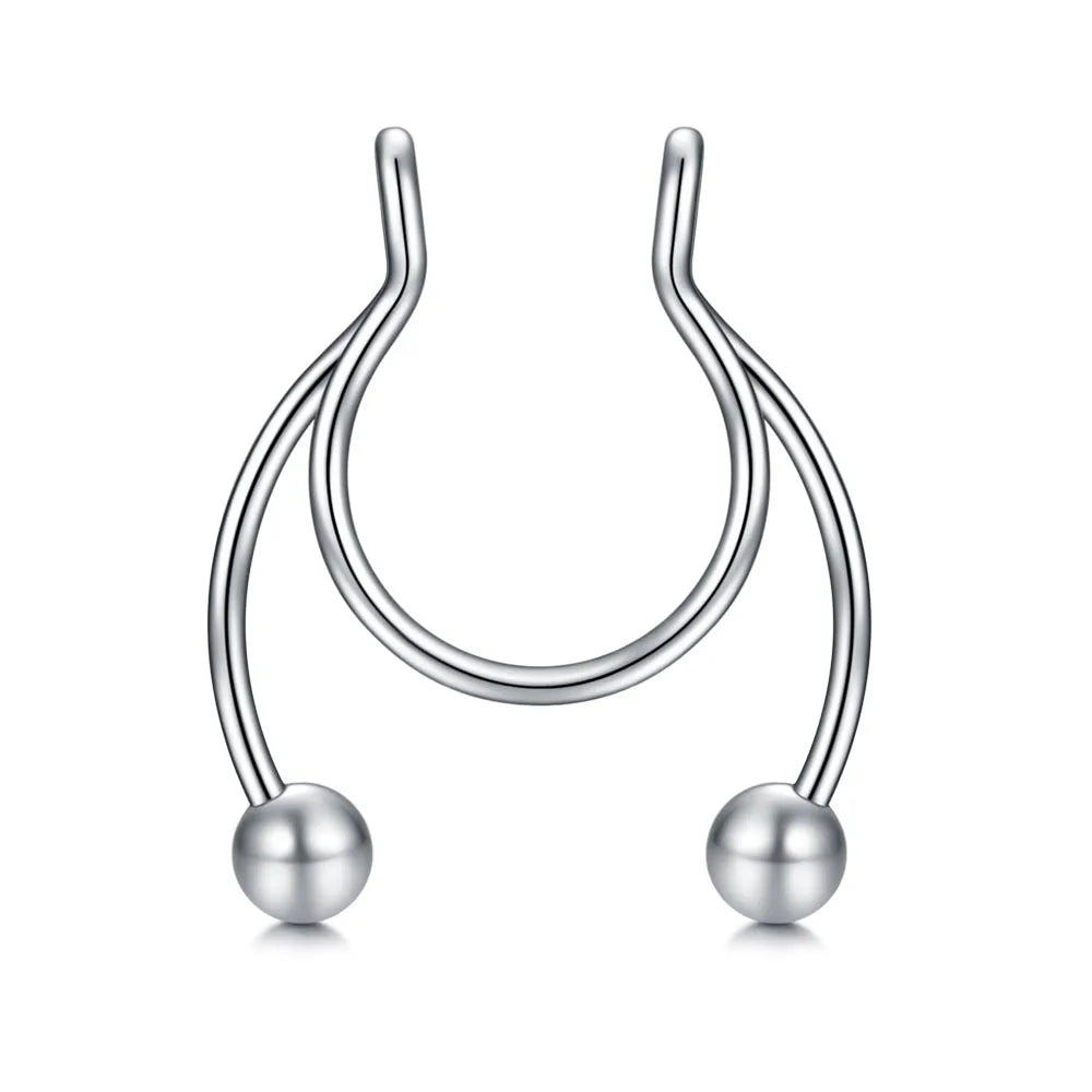 Nose Ring Septum Hoop Stainless Steel Horseshoe
