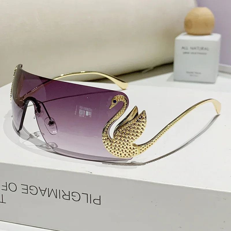 Sunglasses Belanova Swan Shaped Rimless UV400
