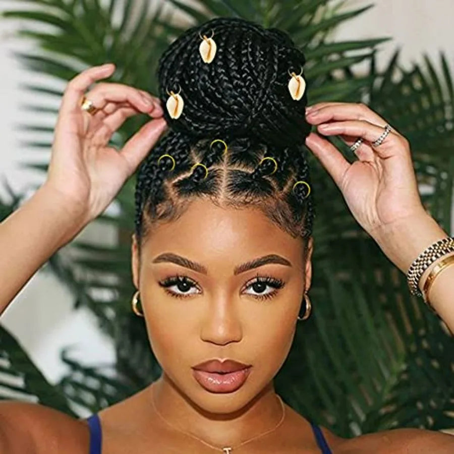 Hair Jewelry For Braids 133 Pcs Gold Cuffs Dreadlock Accessories