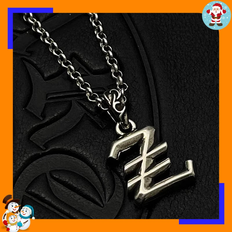Necklace Pendant Letter Chain Jewelry