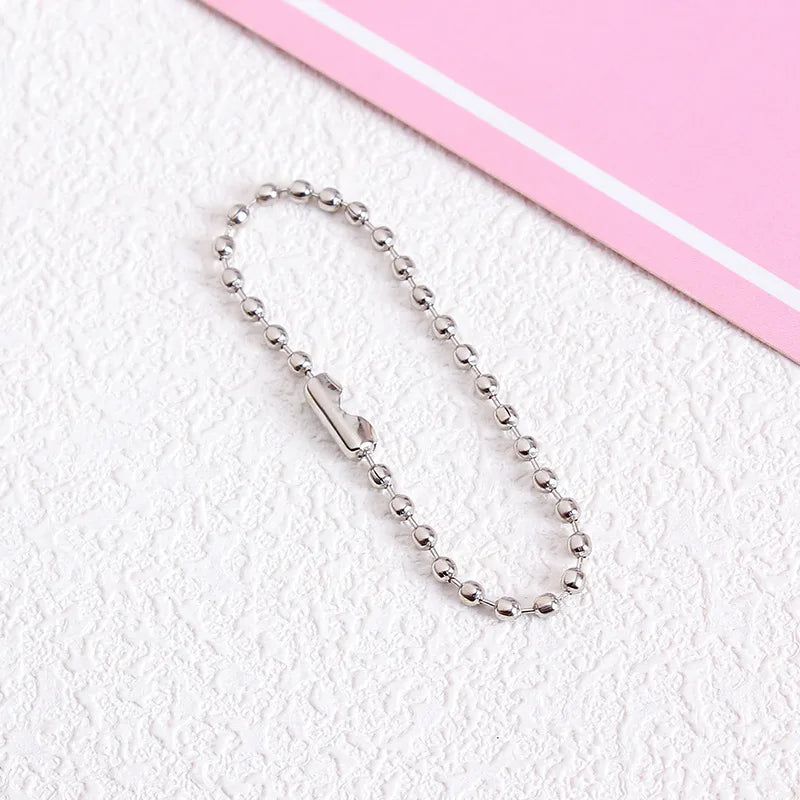 Metal Alloy Ball Bead Chains For Keychains And Jewelry Making