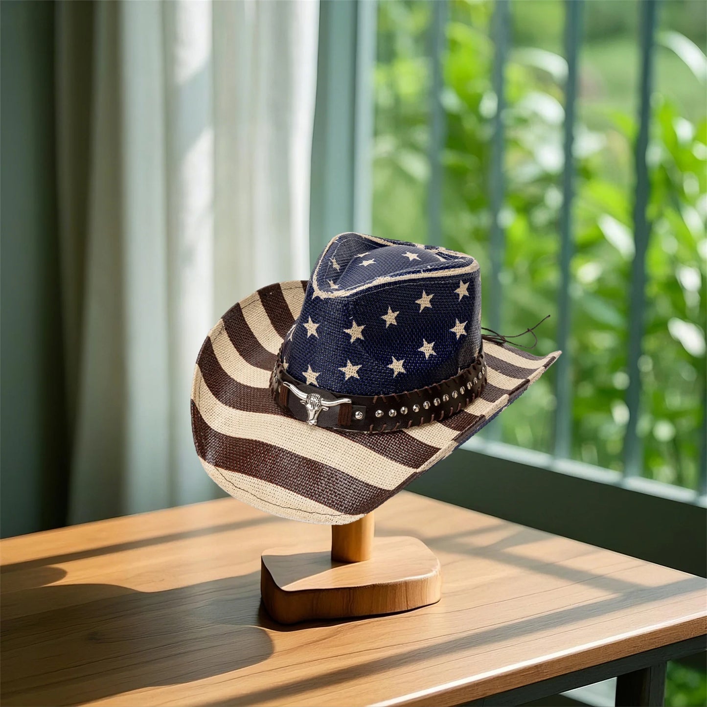 American Flag Cowboy Hat Western Headwear