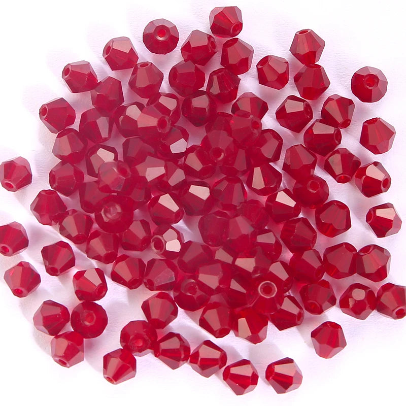 Glass Bicone Beads Faceted Crystal For Jewelry Making