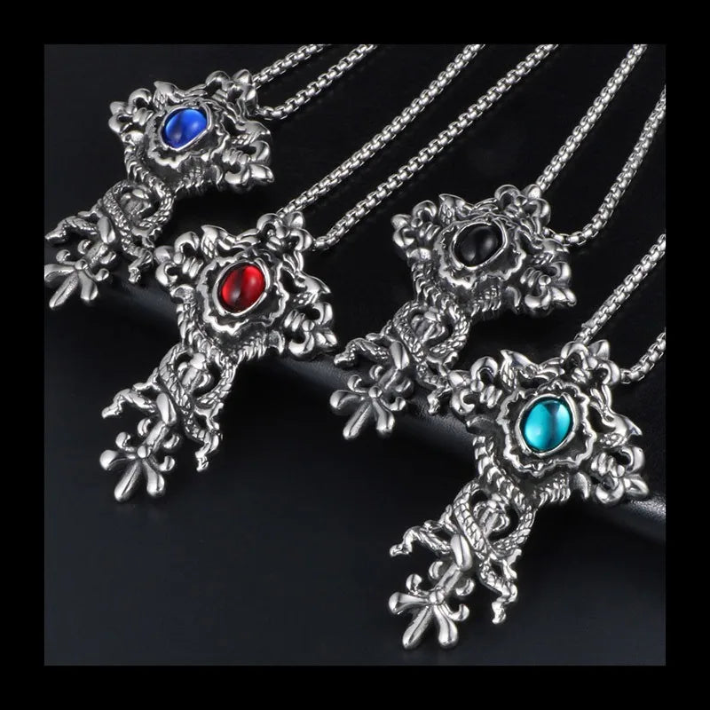 Necklace Cross Pendant Titanium Steel Jewelry