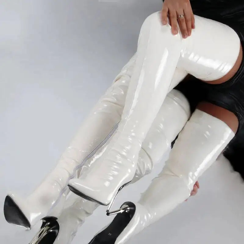 Over The Knee Ladies Heels Large Size Sexy Thigh High