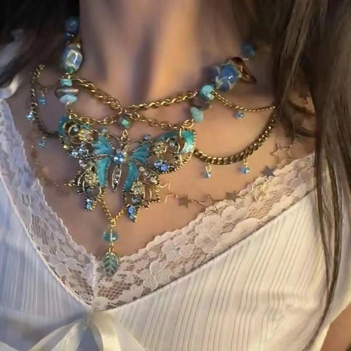 Waist Chain Butterfly Beaded Waist Chain Jewelry