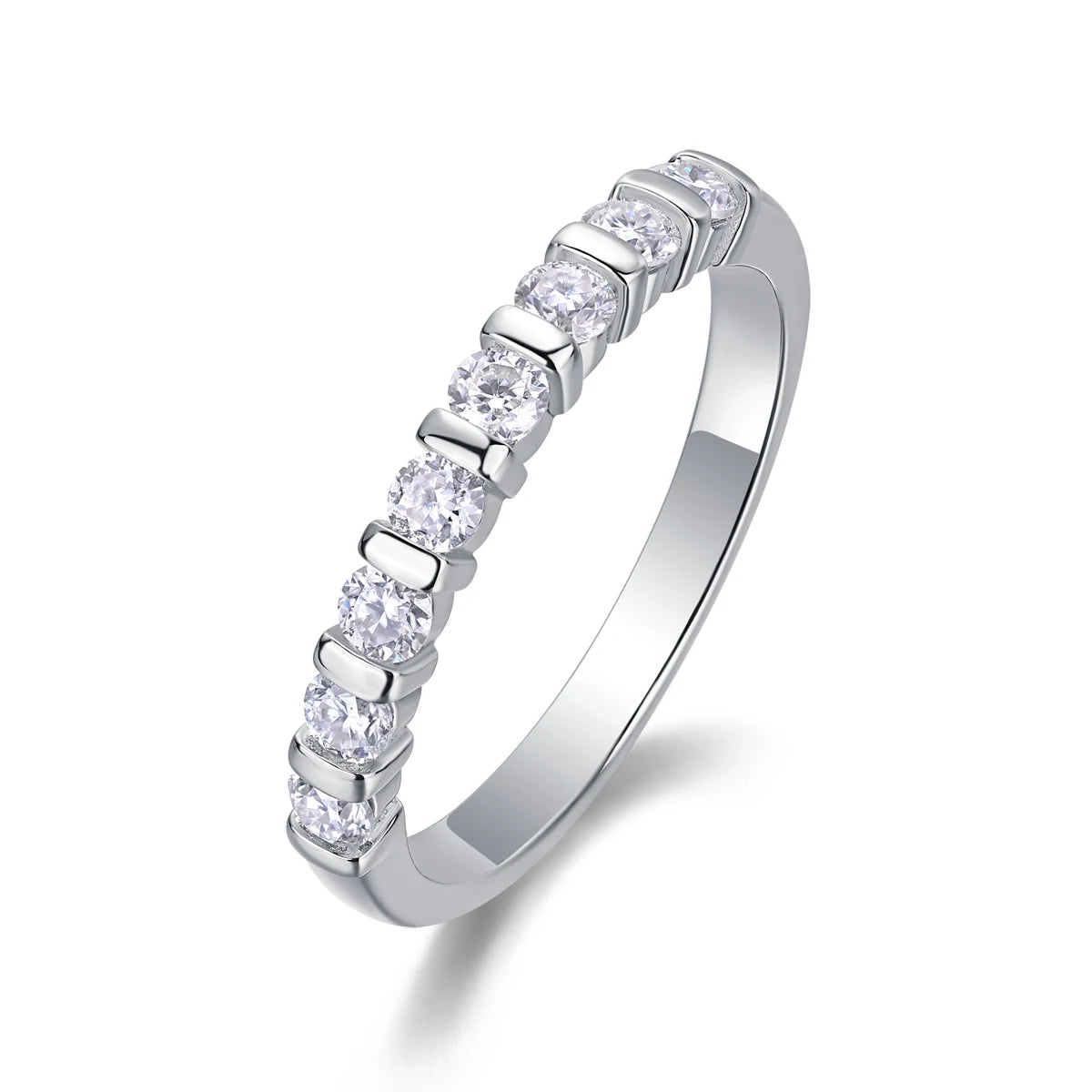 Moissanite Silver Ring