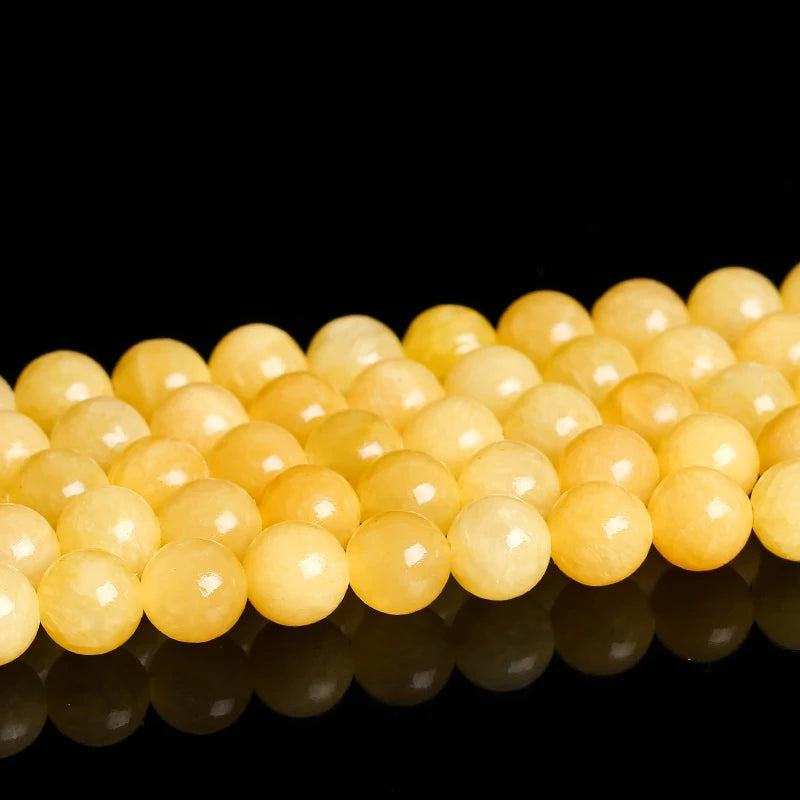Natural Stone Jade Beads Round Spacer For Jewelry Making
