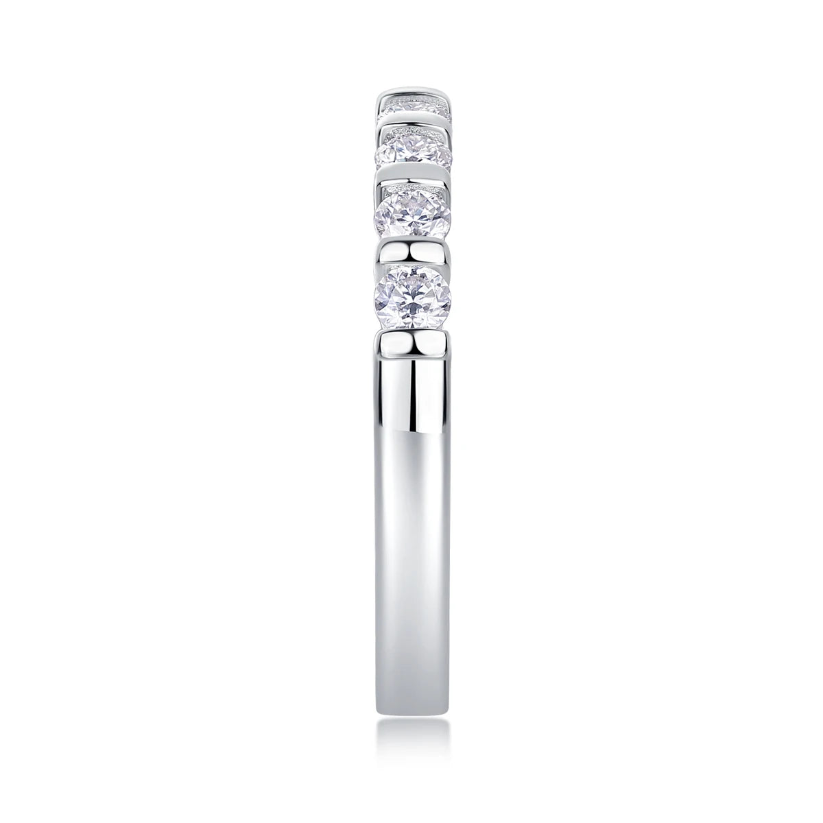Moissanite Silver Ring