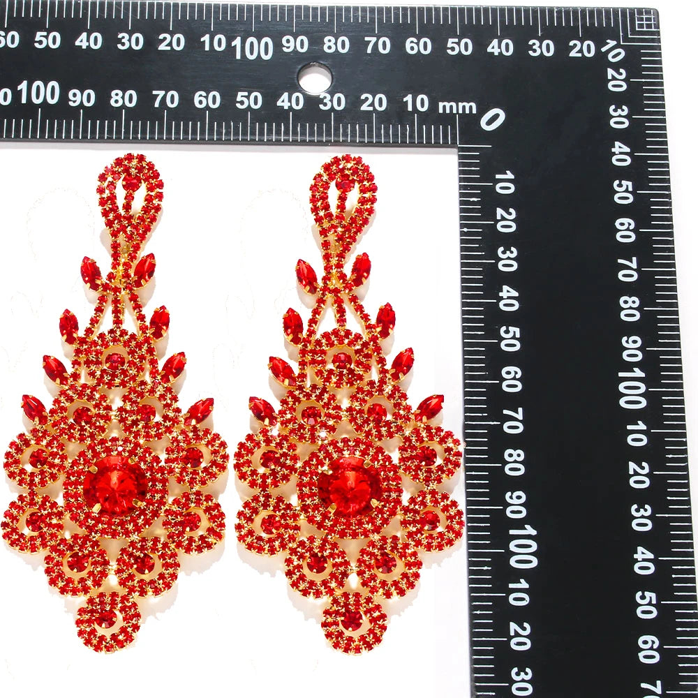 Earrings StoneFans Rhinestone Irregular Dangle