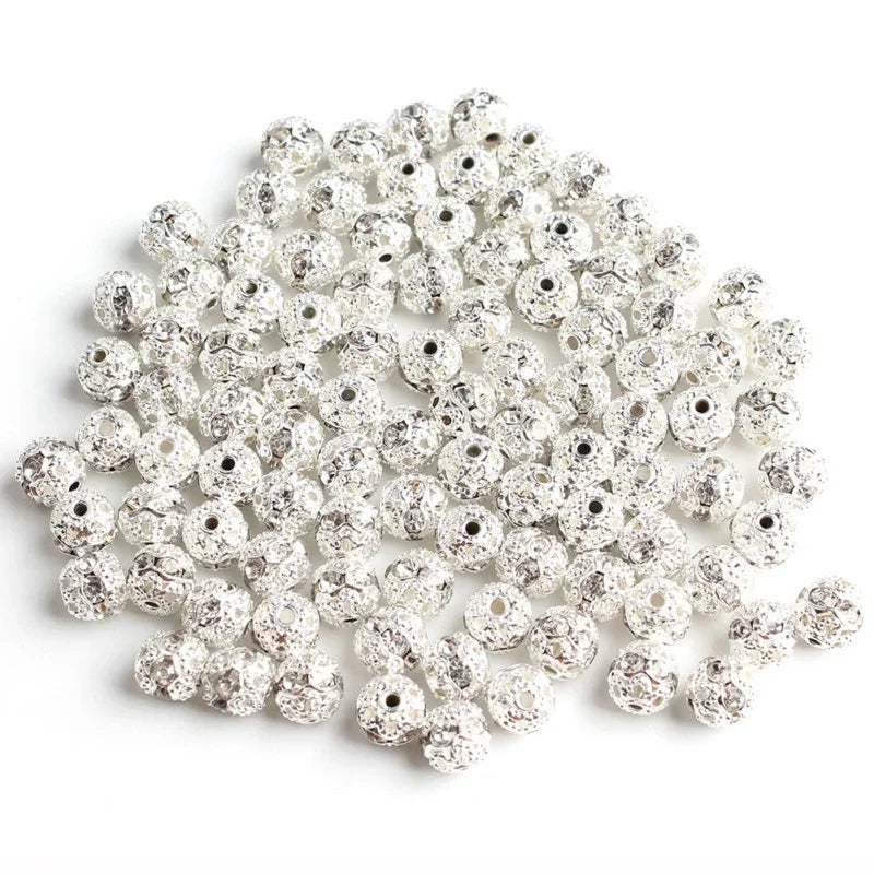 Rhinestone Ball Shape Beads For Jewelry Making