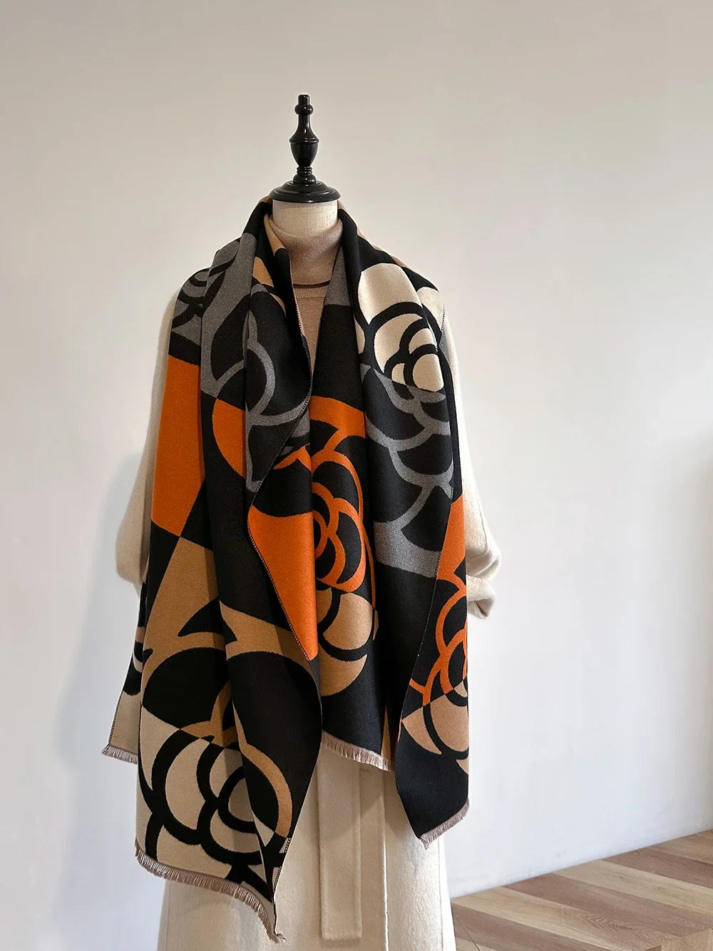 Shawl Floral Scarf Wrap