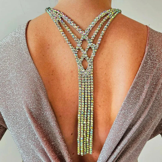 Back Chain Body Jewelry With Tassels