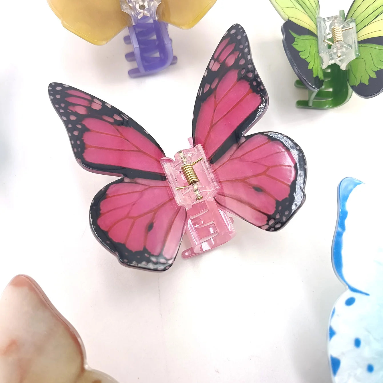 Butterfly Hair Claw Clips Acrylic Hair Accessories For Women