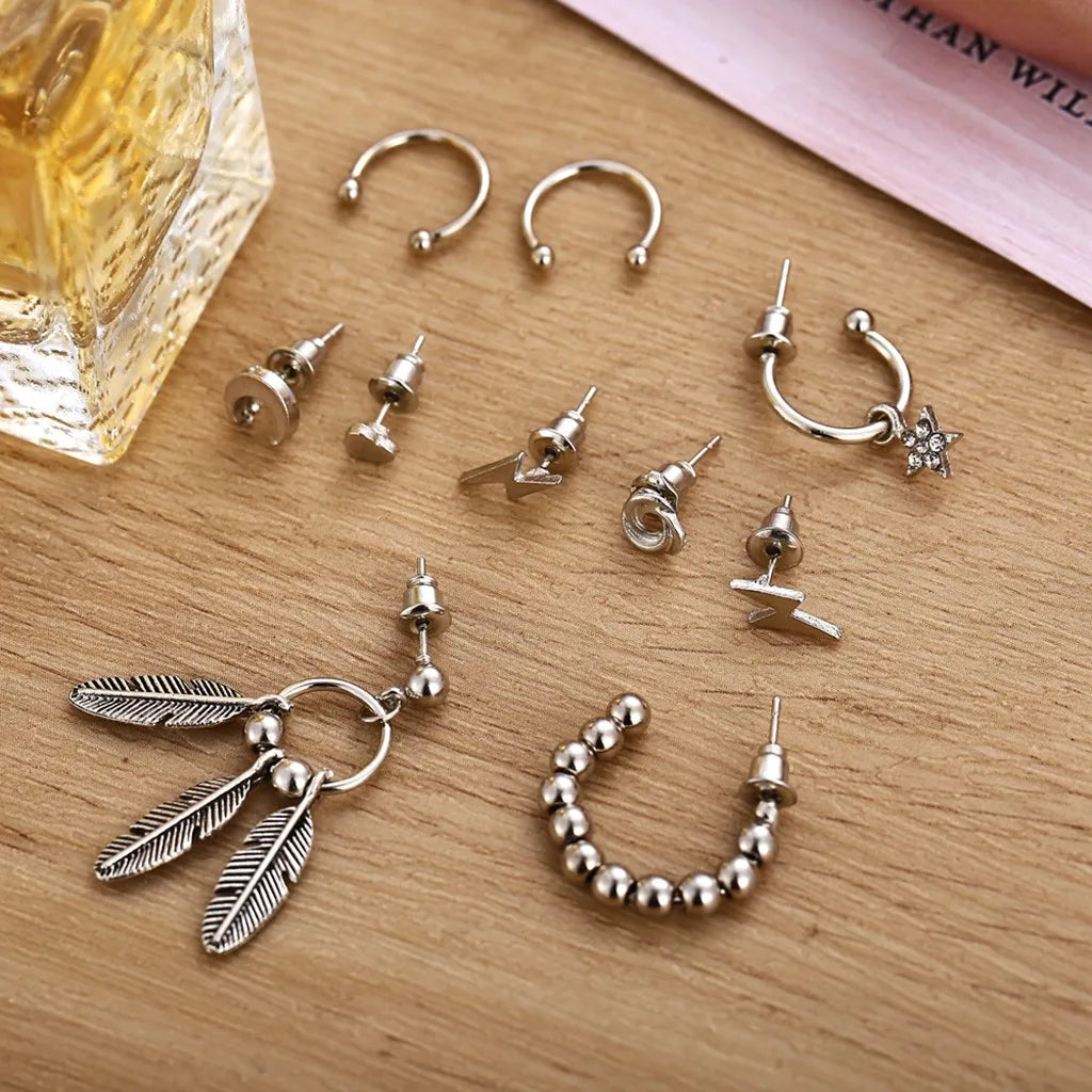 Earrings Titanium Water Drop Studs