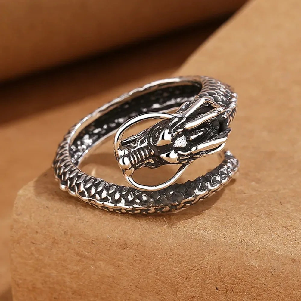 Dragon Ring Vintage Cocktail Ring Jewelry