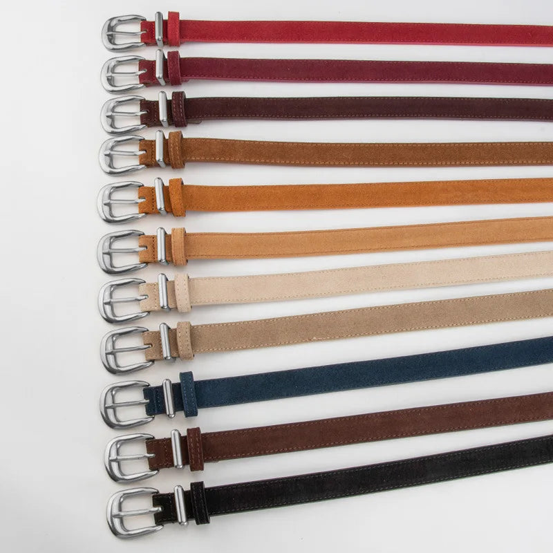 Buckle Thin Belt For Jeans Waistband Fashion