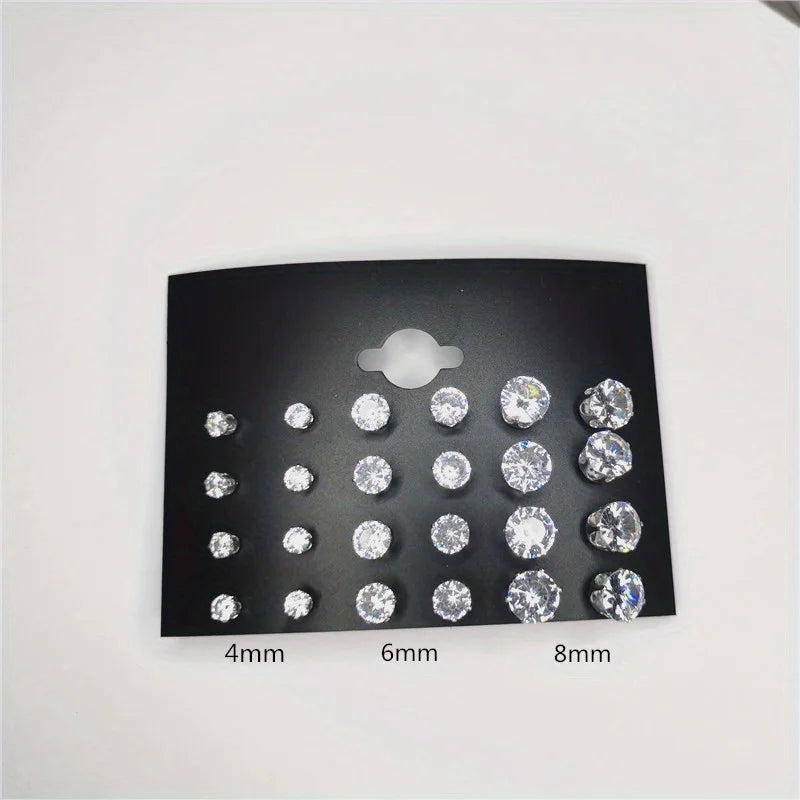 Earrings Stainless Steel Claw Set