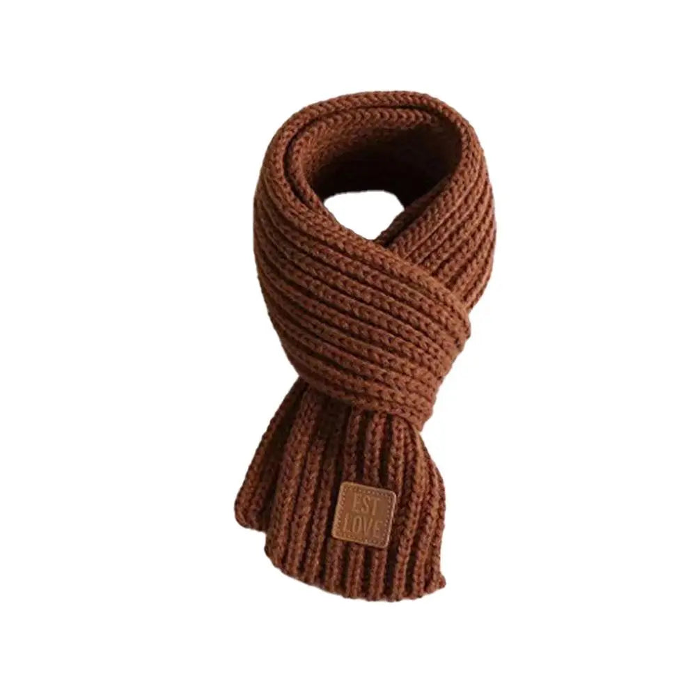 Kids Knitted Winter Scarf Thick Warm Casual Accessory