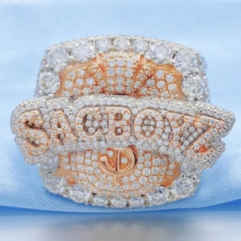 Zircon Letter Ring