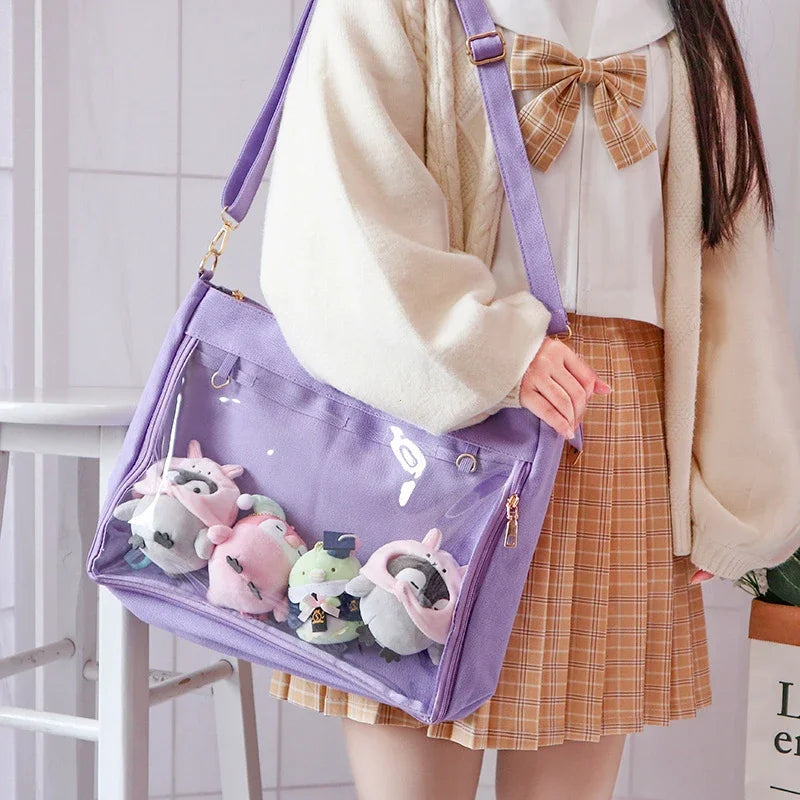 Purse with Transparent Tote