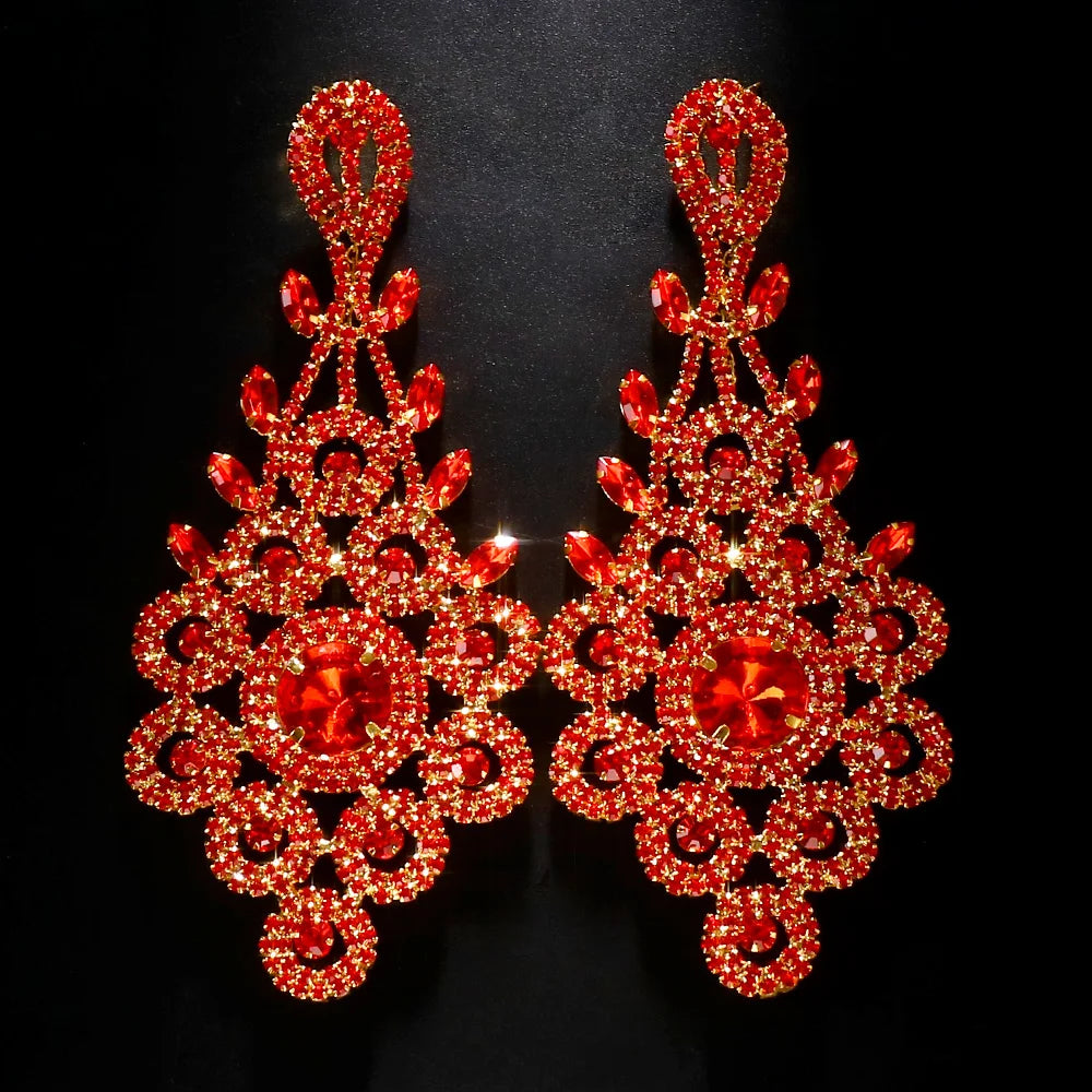 Earrings StoneFans Rhinestone Irregular Dangle