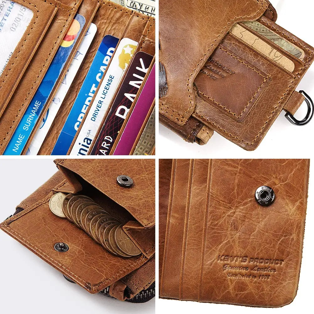 Leather Wallet Card Holder