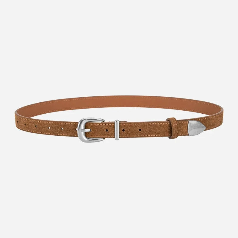Buckle Thin Belt For Jeans Waistband Fashion