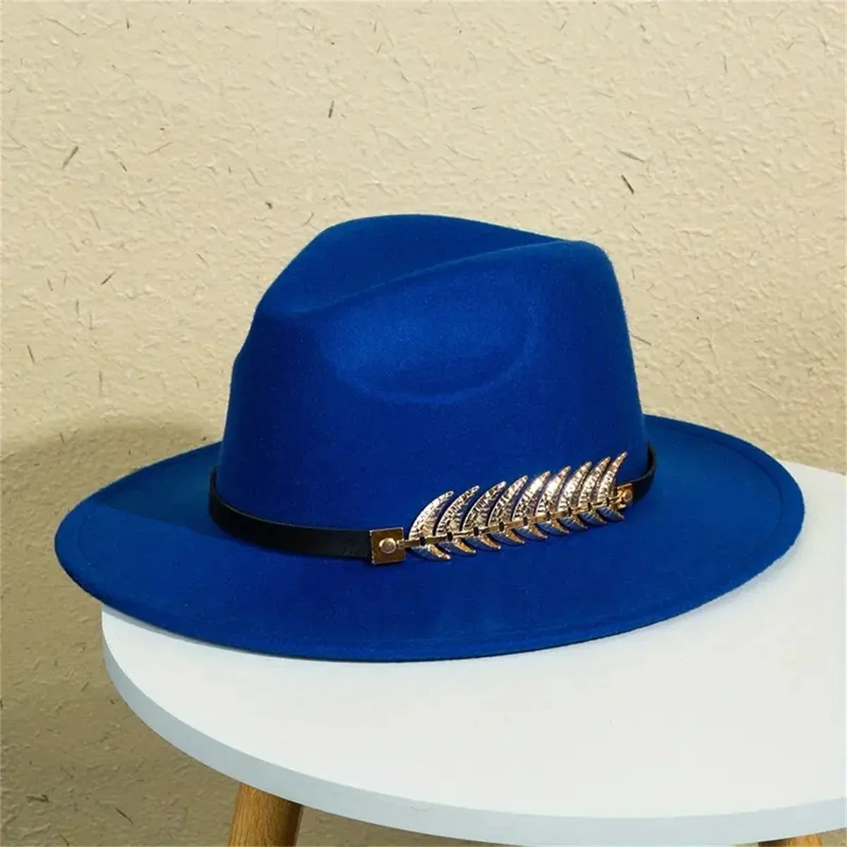 Western Hat Tweed Flat Brim Sunshade Lightweight