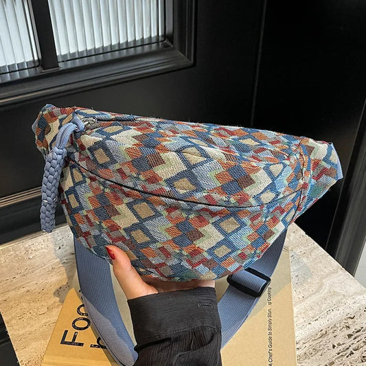 Bohemia Corduroy Belt Bag For Women Fashion Fanny Pack