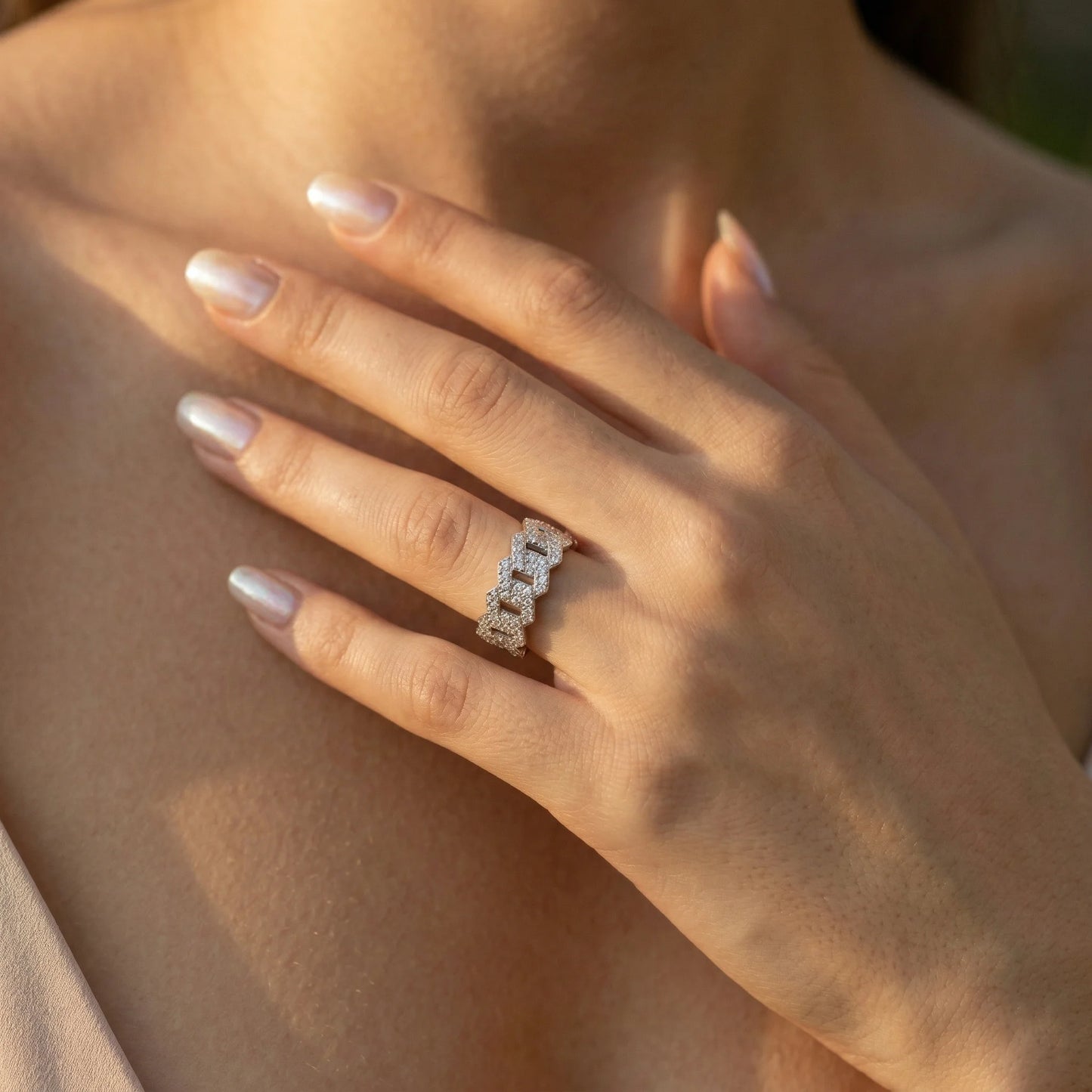 Ring Cuban Zircon Iced Out Jewelry
