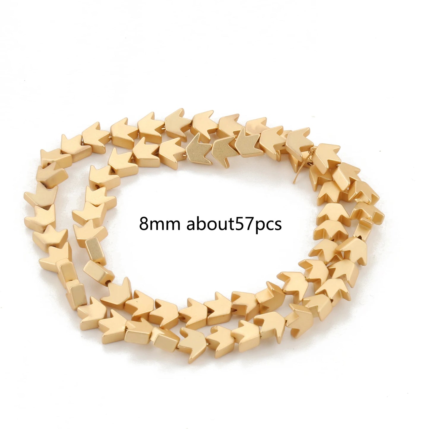 TANANTA Gold Plated Hematite Loose Spacer Beads for Jewelry Making