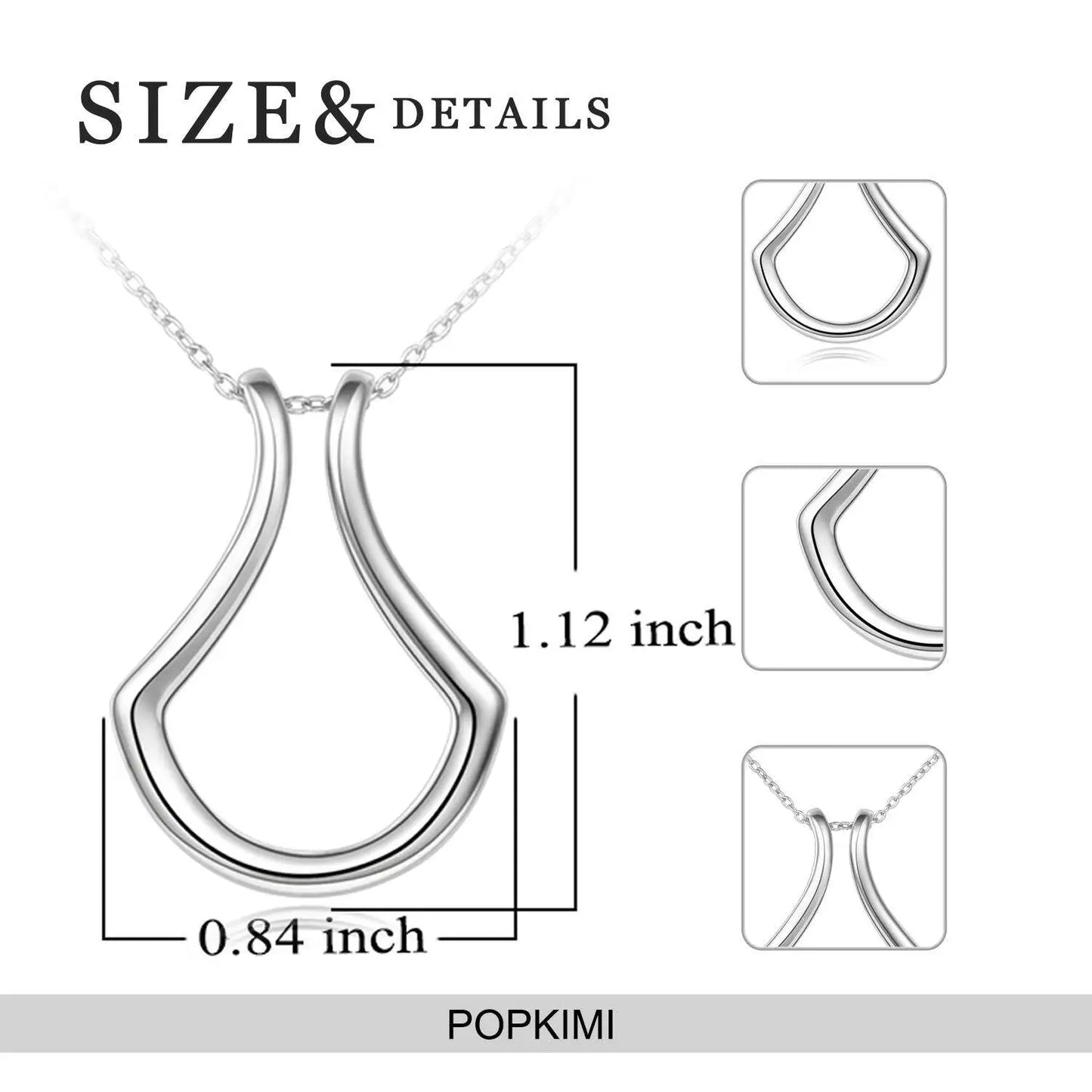 Necklace Pendant Ring Holder