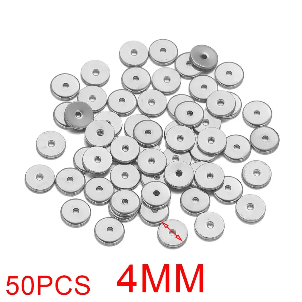 Alisaya Craft Gold Plated Stainless Steel Daisy Snowflake Spacer Beads
