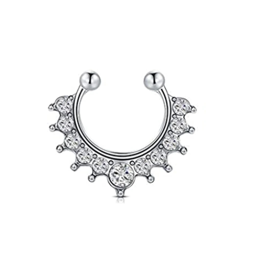Nose Ring Septum Hoop Stainless Steel Horseshoe
