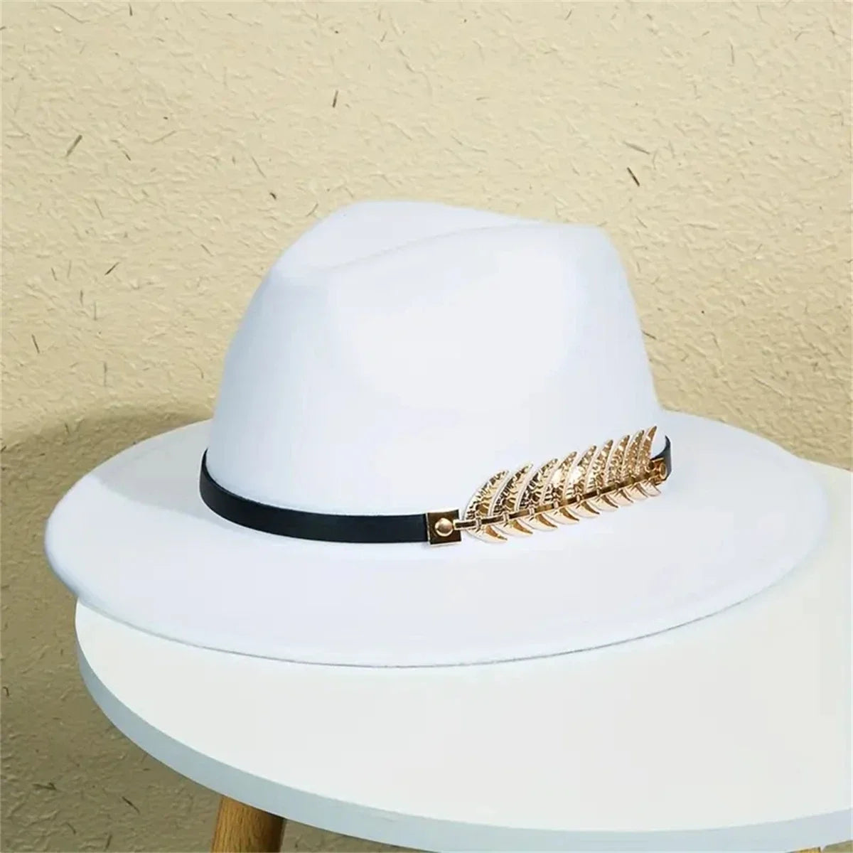 Western Hat Tweed Flat Brim Sunshade Lightweight