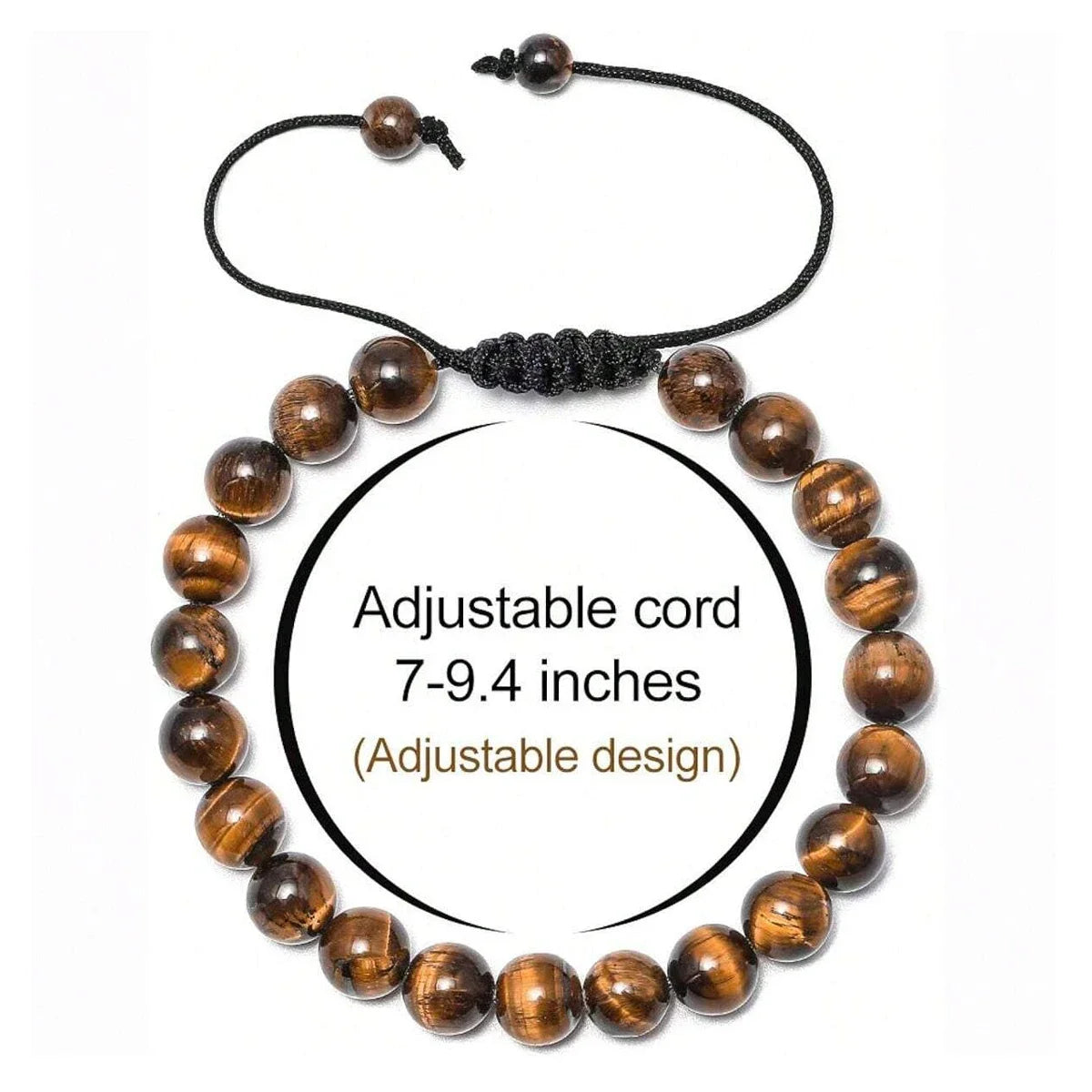 Bracelet Natural Tiger Eye Lava Rock Handmade
