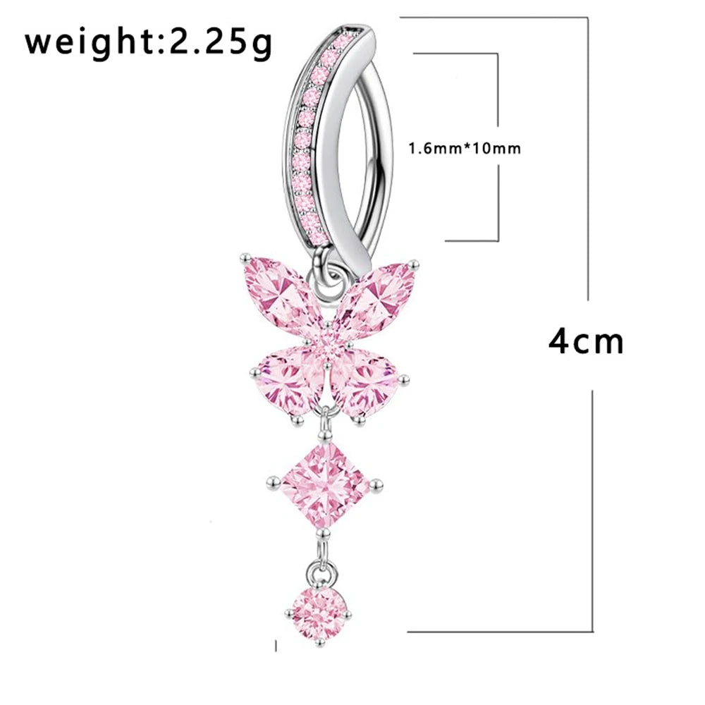 Belly Ring Piercing Zircon