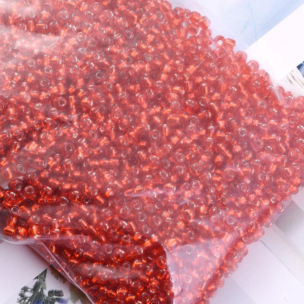 Glass Seed Beads Transparent Spacing Beads For Jewelry Making